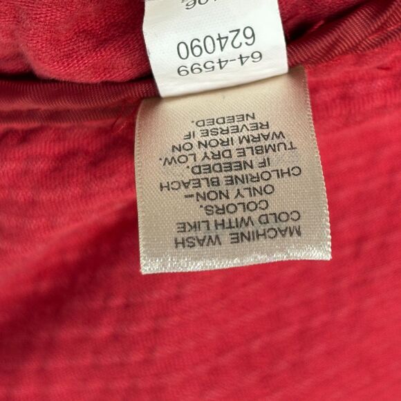 J Jill Women Corduroy Jacket Size Medium Red C036 -29 - Picture 9 of 16